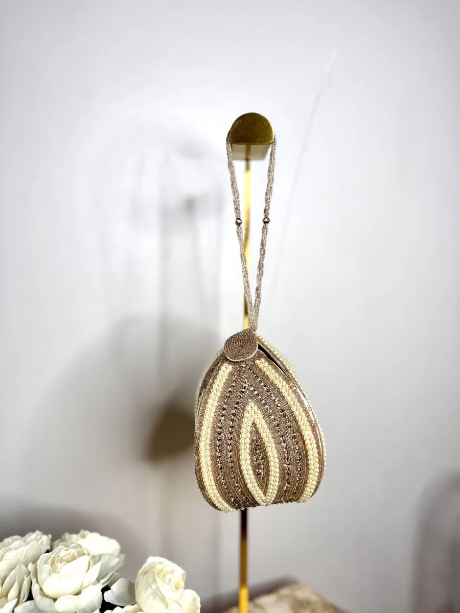 Handcrafted Beaded Evening Clutch