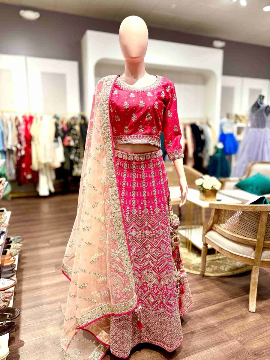 Rani Pink Radiance Embroidered Lehenga Set