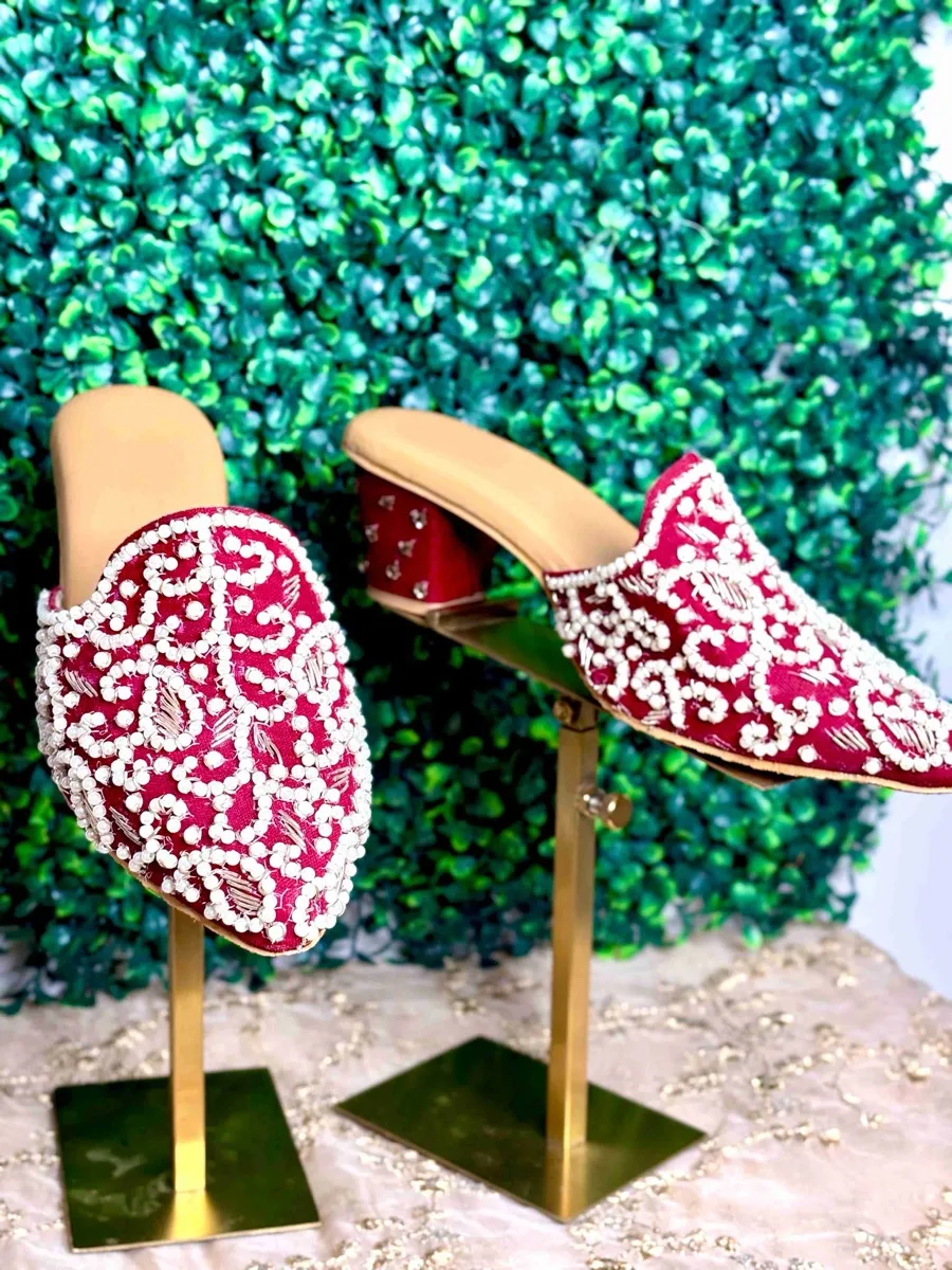 The "Maharani" Regal Embellished Mules