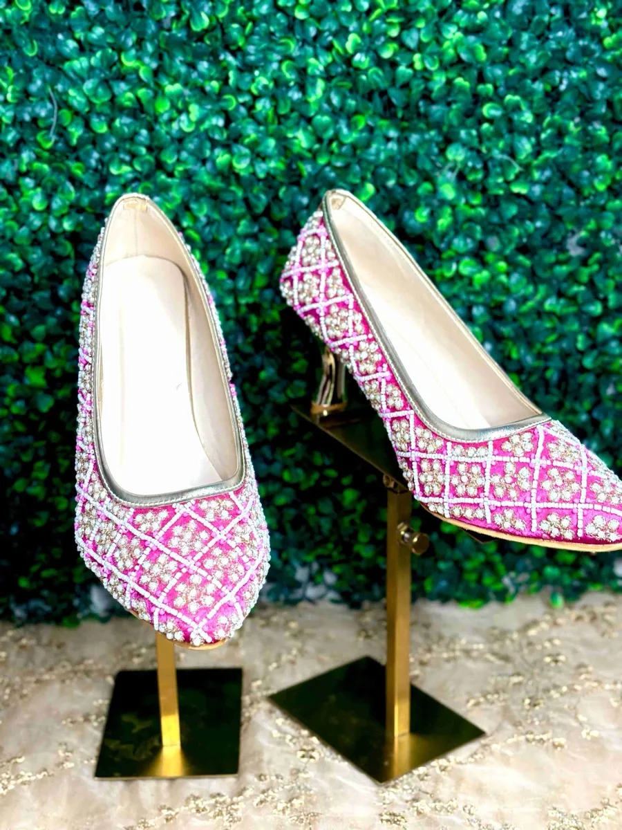The "Pink Diamond" Kitten Heel Pumps